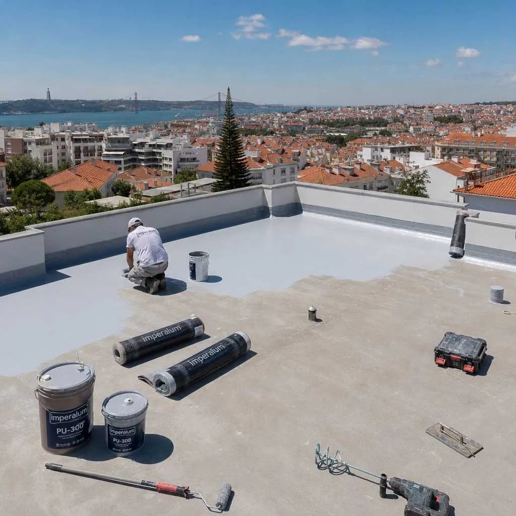 Impermeabilização de terraço e varanda em habitação na Grande Lisboa